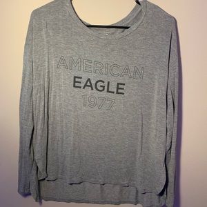 Long sleeve grey American eagle soft shirt